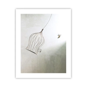 Poster - In je element - 40x50 cm