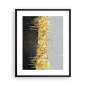 Poster in een zwarte lijst - Naar binnen en naar boven - 40x50 cm