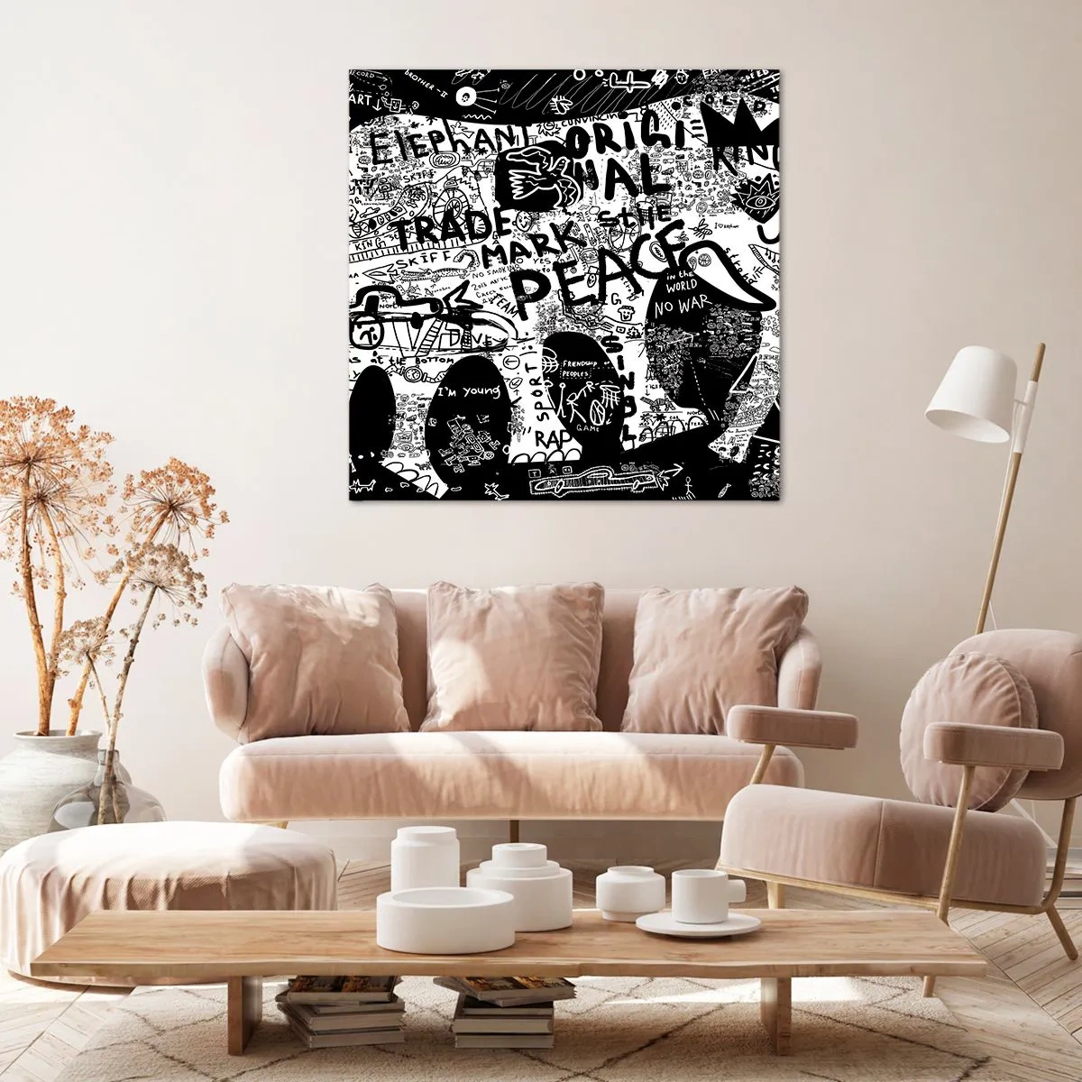 Schilderen op canvas - Rijke straatwereld - 60x60 cm