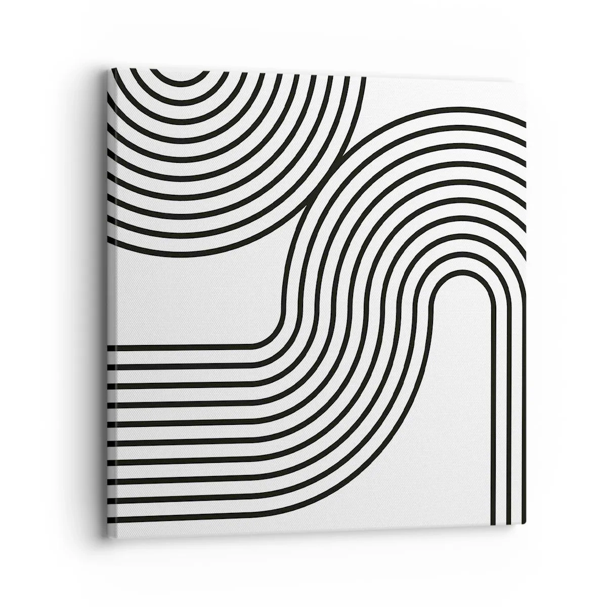 Schilderen op canvas - In de bocht - 30x30 cm