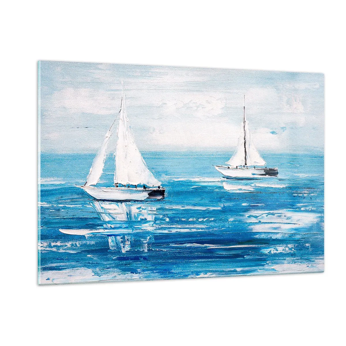 Schilderen op glas - Met een vriend aan mijn zijde - 120x80 cm