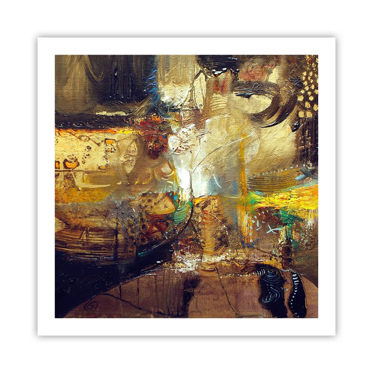 Poster - Koud, warmer, heet - 60x60 cm