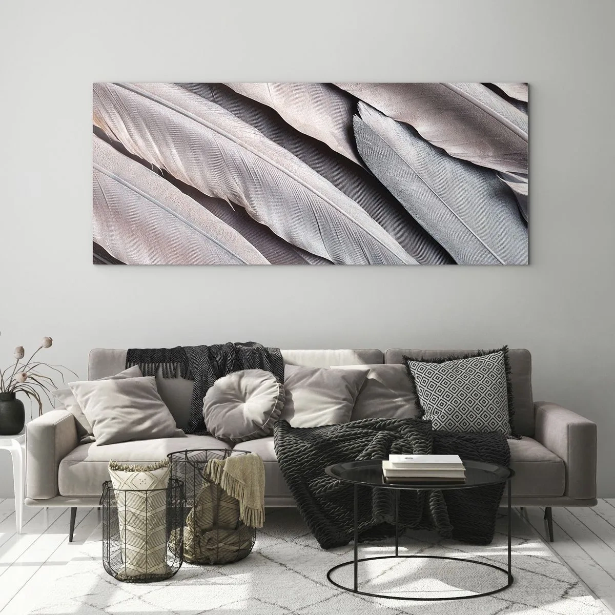 Schilderen op glas - In roze zilver - 120x50 cm