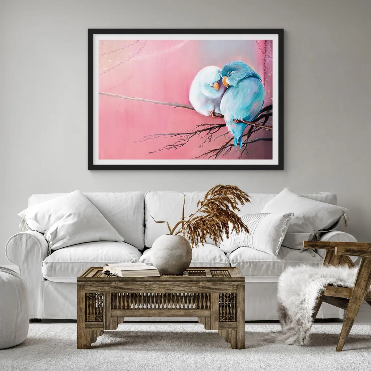 Poster in een zwarte lijst - Wat kan ik hier toevoegen? ... - 70x50 cm