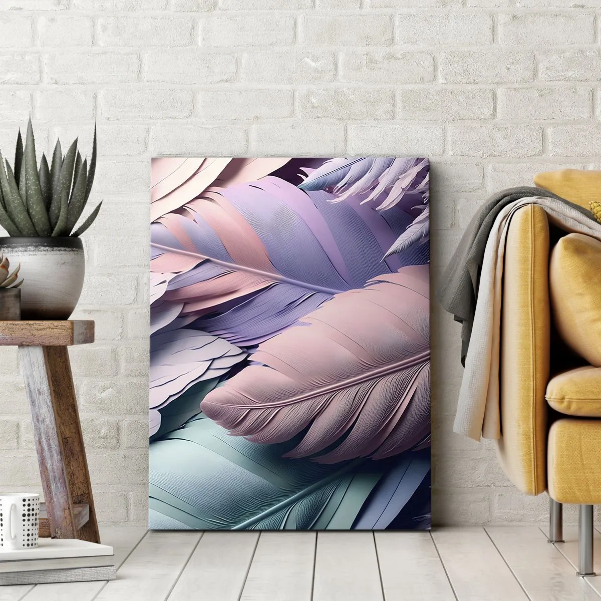 Schilderen op canvas - Vogel chique - 55x100 cm