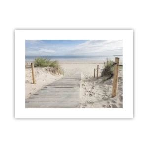 Poster - naar de horizon - 40x30 cm