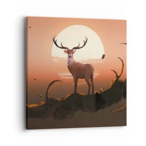 Schilderen op canvas - Deze nacht is anders dan alle andere - 40x40 cm