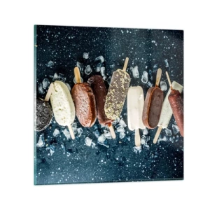 Schilderen op glas - De smaak van hete zomer - 30x30 cm