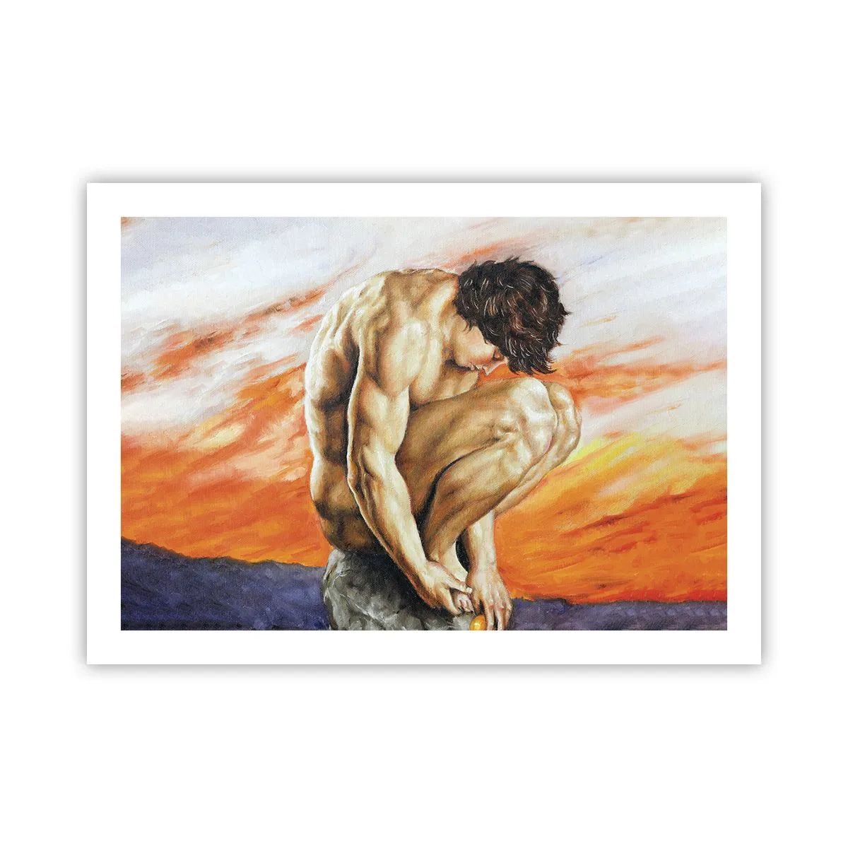 Poster - Ondergedompeld in zichzelf - 70x50 cm