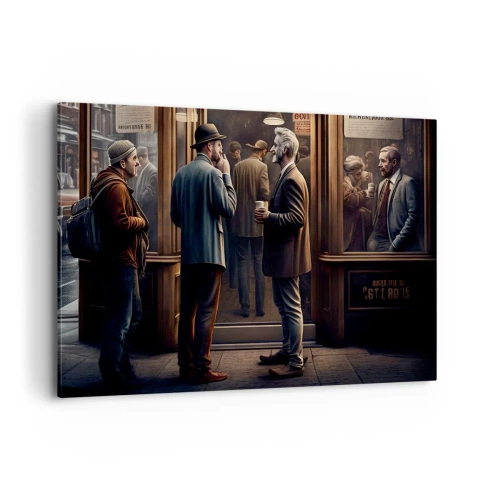 Schilderen op canvas - Een goed moment van de dag - 120x80 cm