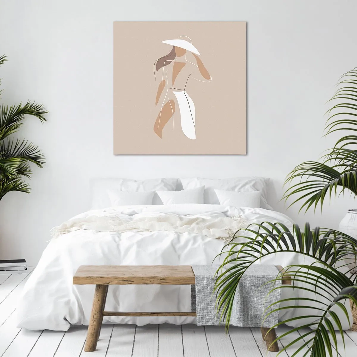 Schilderen op canvas - Mode is leuk - 40x40 cm