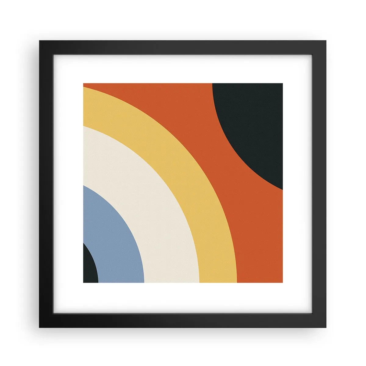 Poster in een zwarte lijst - Naar mezelf toe - 30x30 cm