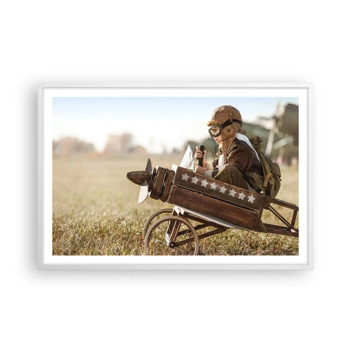 Poster in een witte lijst - Begin naar een droom - 91x61 cm