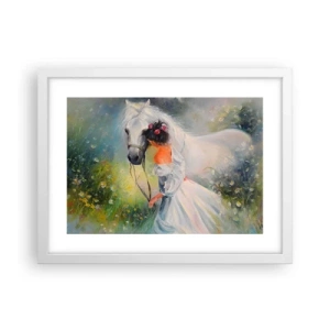 Poster in een witte lijst - Als uit een mooie droom - 40x30 cm