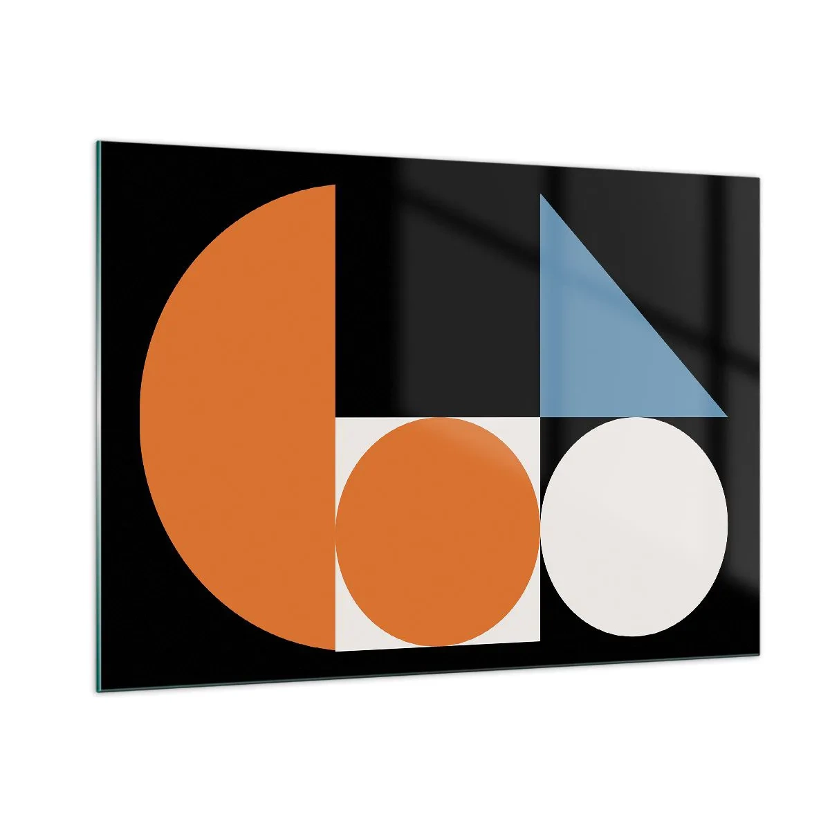 Schilderen op glas - Dacht lay-out - 100x70 cm