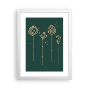 Poster in een witte lijst - Kruidenfamiie / Familie Ziółkowsi ?? - 30x40 cm
