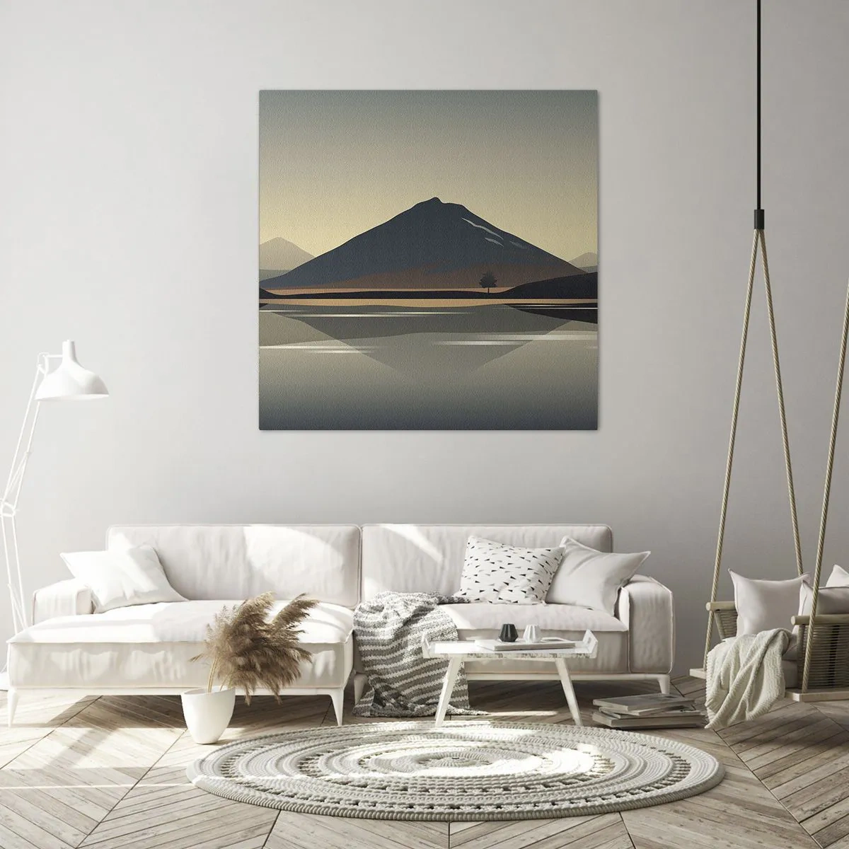 Schilderen op canvas - Spiegelreflectie - 40x40 cm