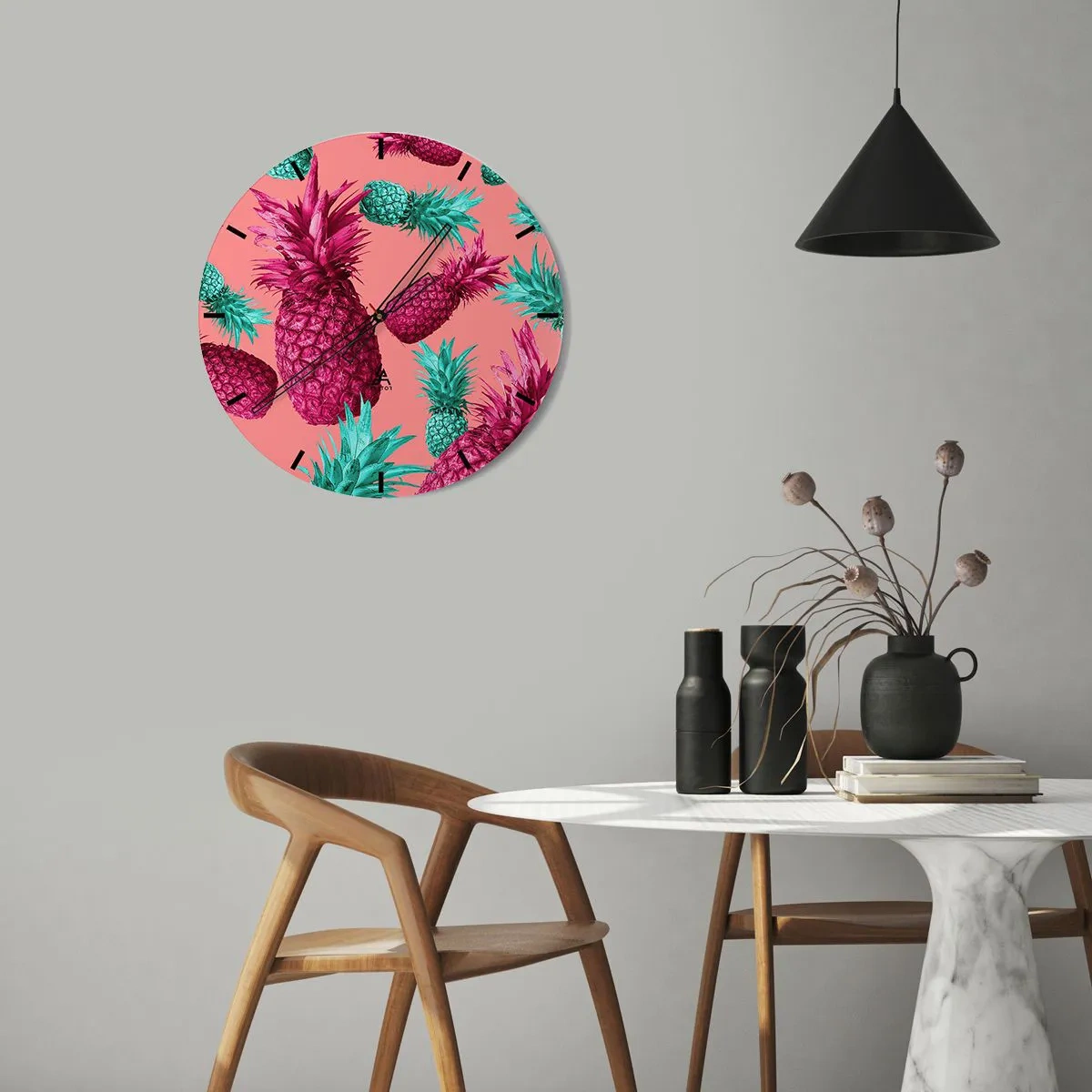 Wandklok - Klok - Vrijheid is zoet - 40x40 cm