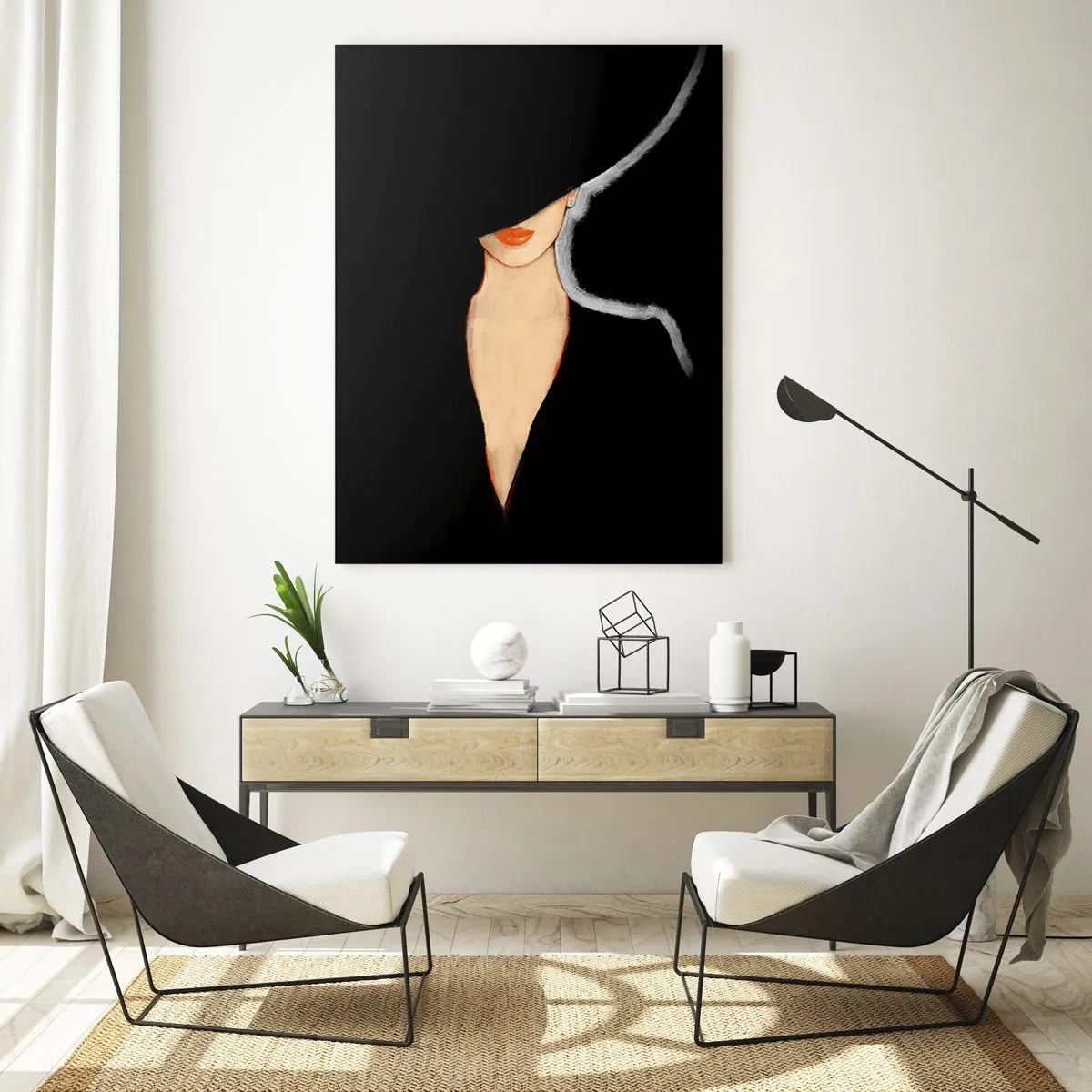 Schilderen op glas - Elegantie en stijl - 50x70 cm