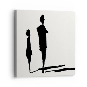 Schilderen op canvas - Zeker samen? - 30x30 cm