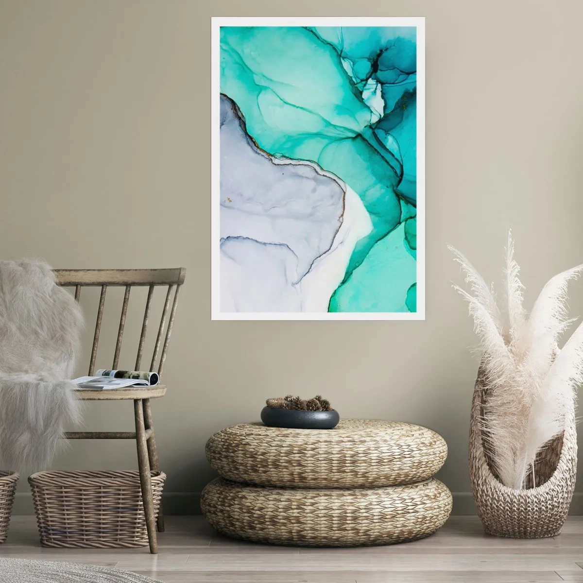 Poster - Een studie in turkoois - 61x91 cm