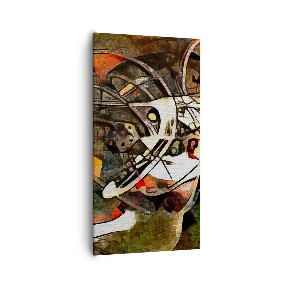 Schilderen op canvas - Hoor je het verkeer? - 65x120 cm