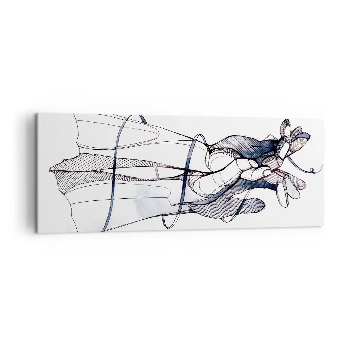 Schilderen op canvas - Touch-studie - 140x50 cm