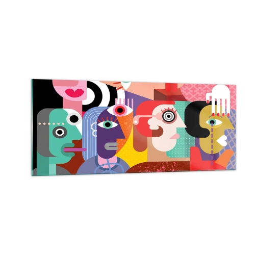 Schilderen op glas - Wij zijn van de heer Picasso - 100x40 cm