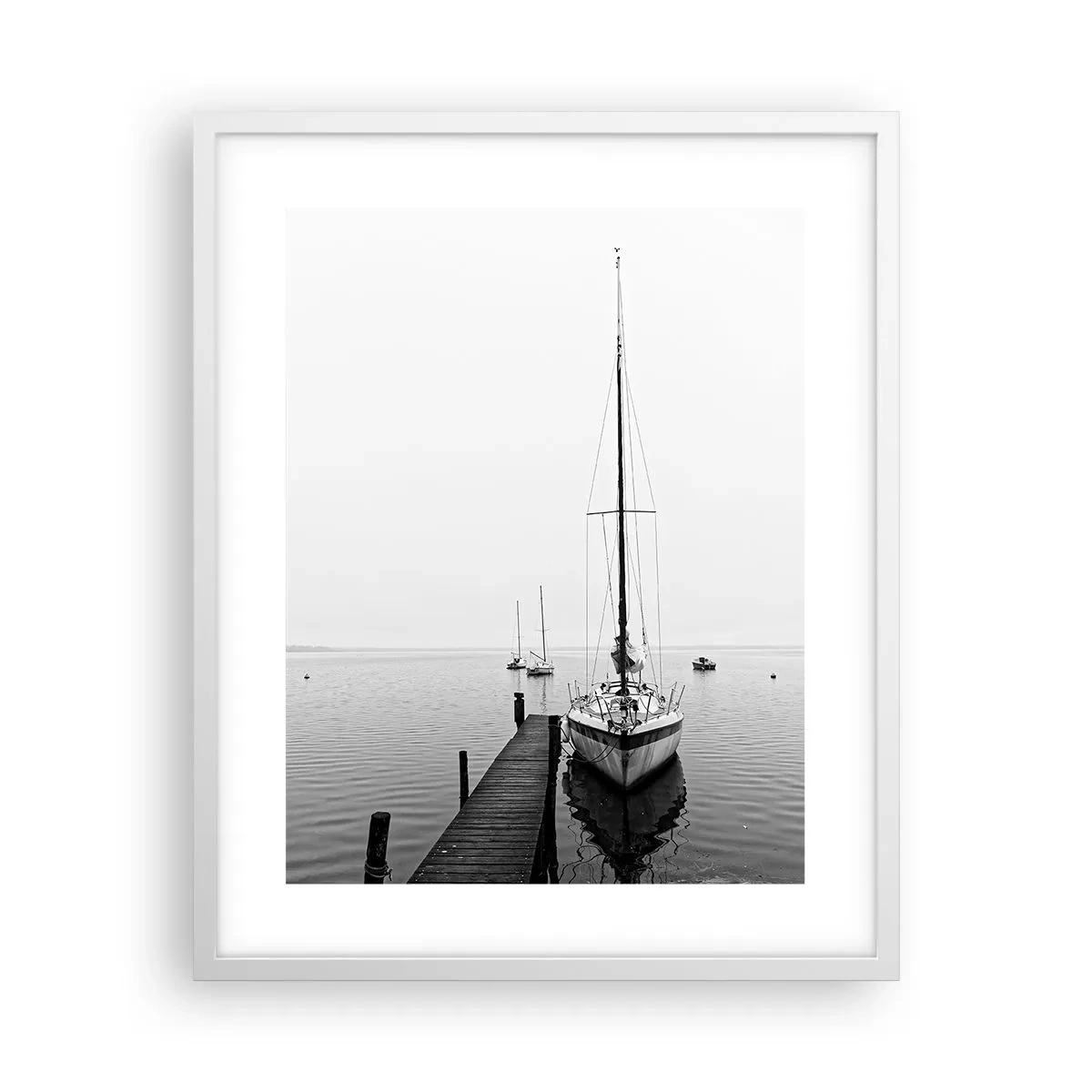 Poster in een witte lijst - Klaar om te vertrekken - 40x50 cm