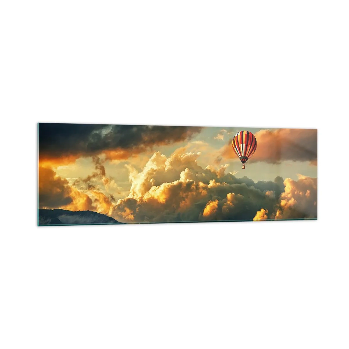 Schilderen op glas - Ik vlieg omdat ik dat wil - 160x50 cm