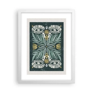 Poster in een witte lijst - Als een volksuitsnede - 30x40 cm