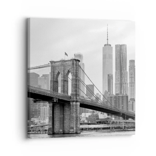 Schilderen op canvas - New Yorkse sfeer - 30x30 cm