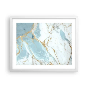 Poster in een witte lijst - Rijkdom van steen - 50x40 cm
