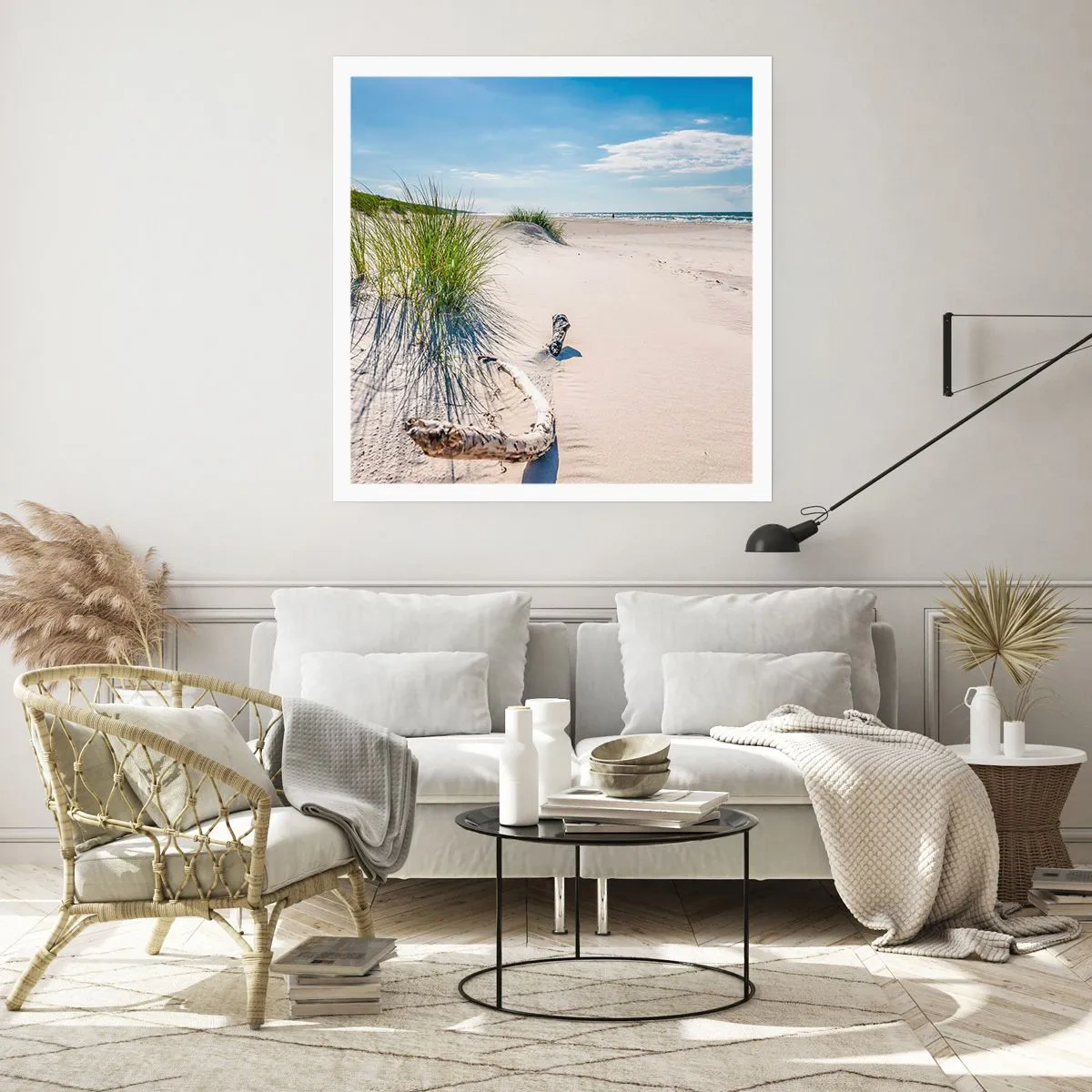 Poster - De mooiste zandstrand? Oostzee-strand - 40x40 cm