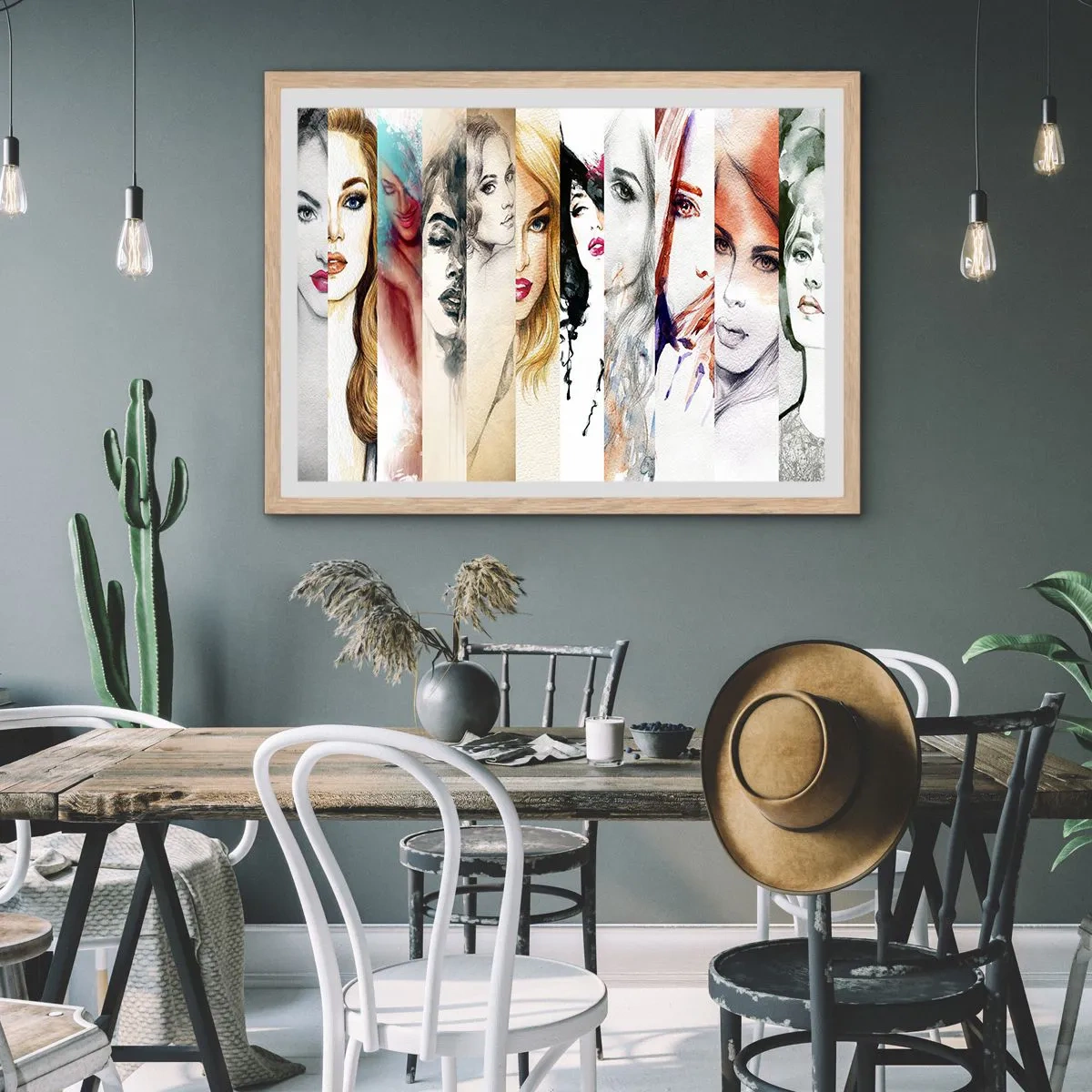 Een poster in een licht eiken lijst - En jij bent het altijd - 100x70 cm