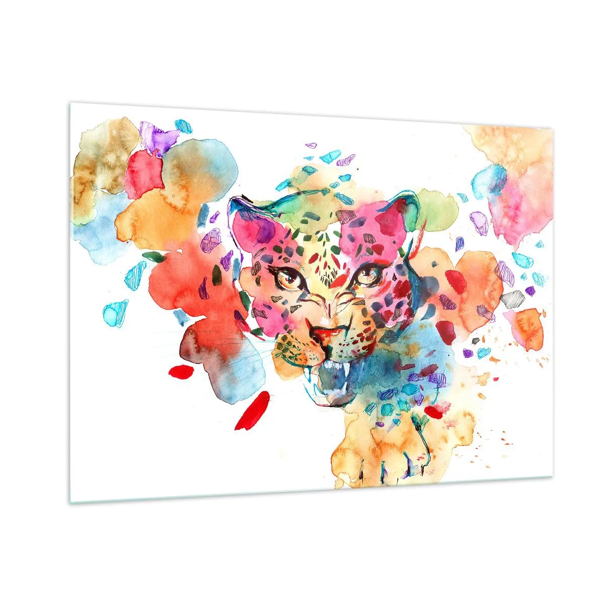 Schilderen op glas - Schoonheid en het beest - 100x70 cm