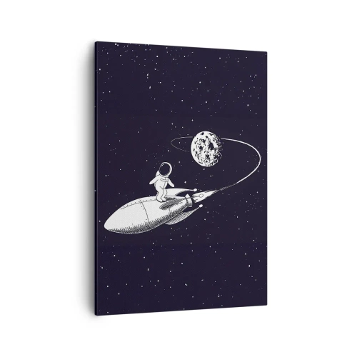 Schilderen op canvas - Spacesurfer - 50x70 cm