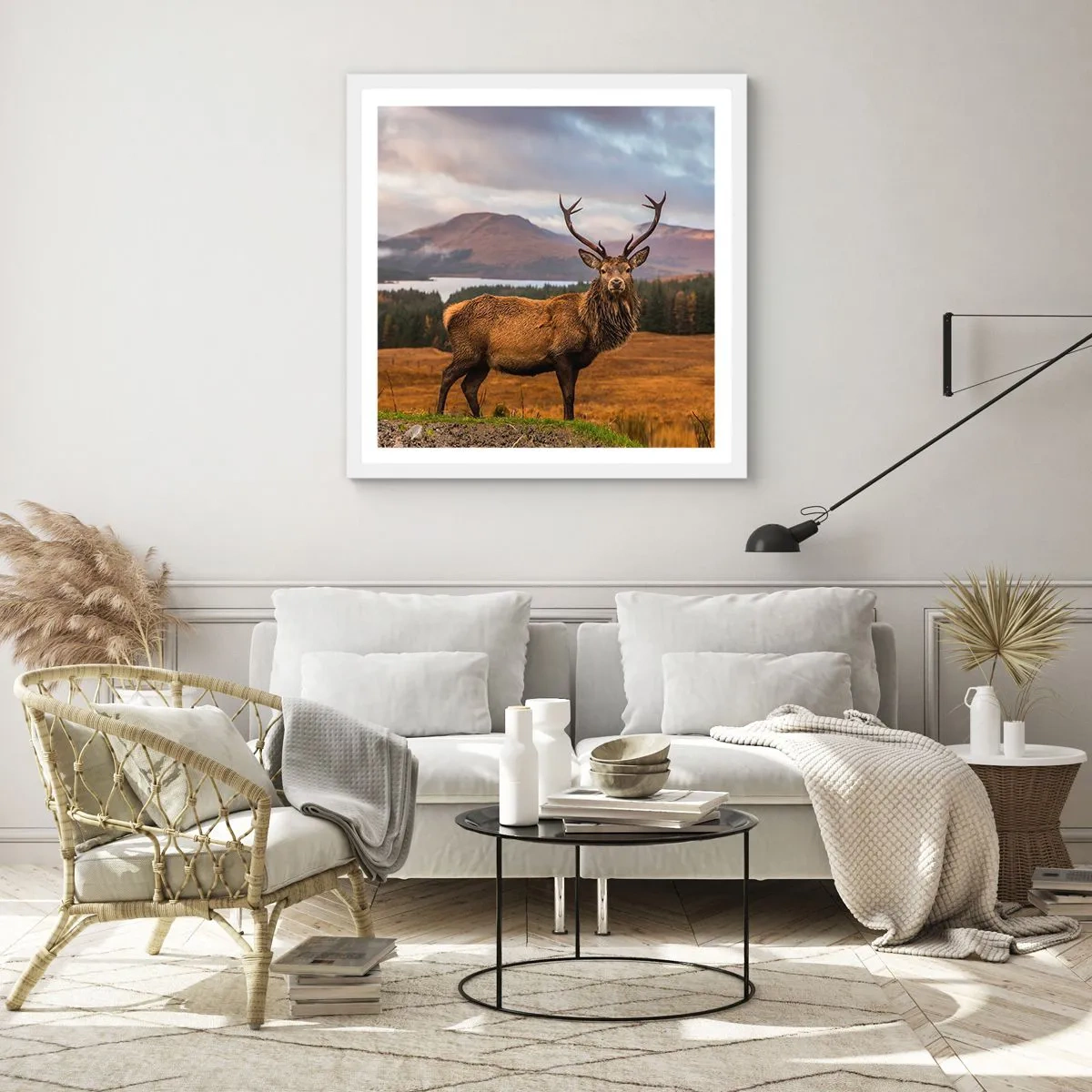 Poster in een witte lijst - De majesteit van de natuur - 50x50 cm