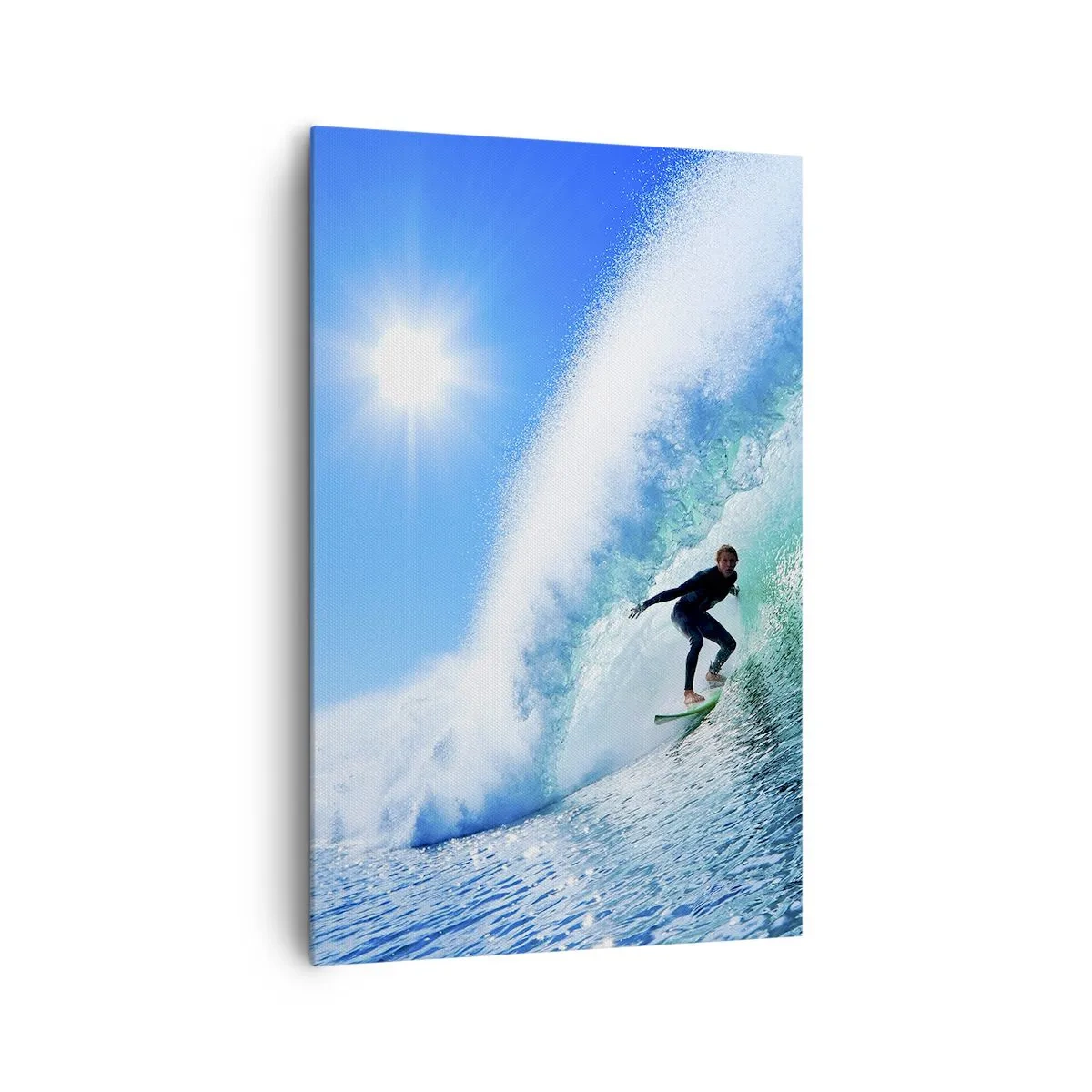 Schilderen op canvas - Door het grote blauw - 80x120 cm