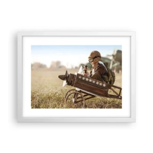 Poster in een witte lijst - Begin naar een droom - 40x30 cm