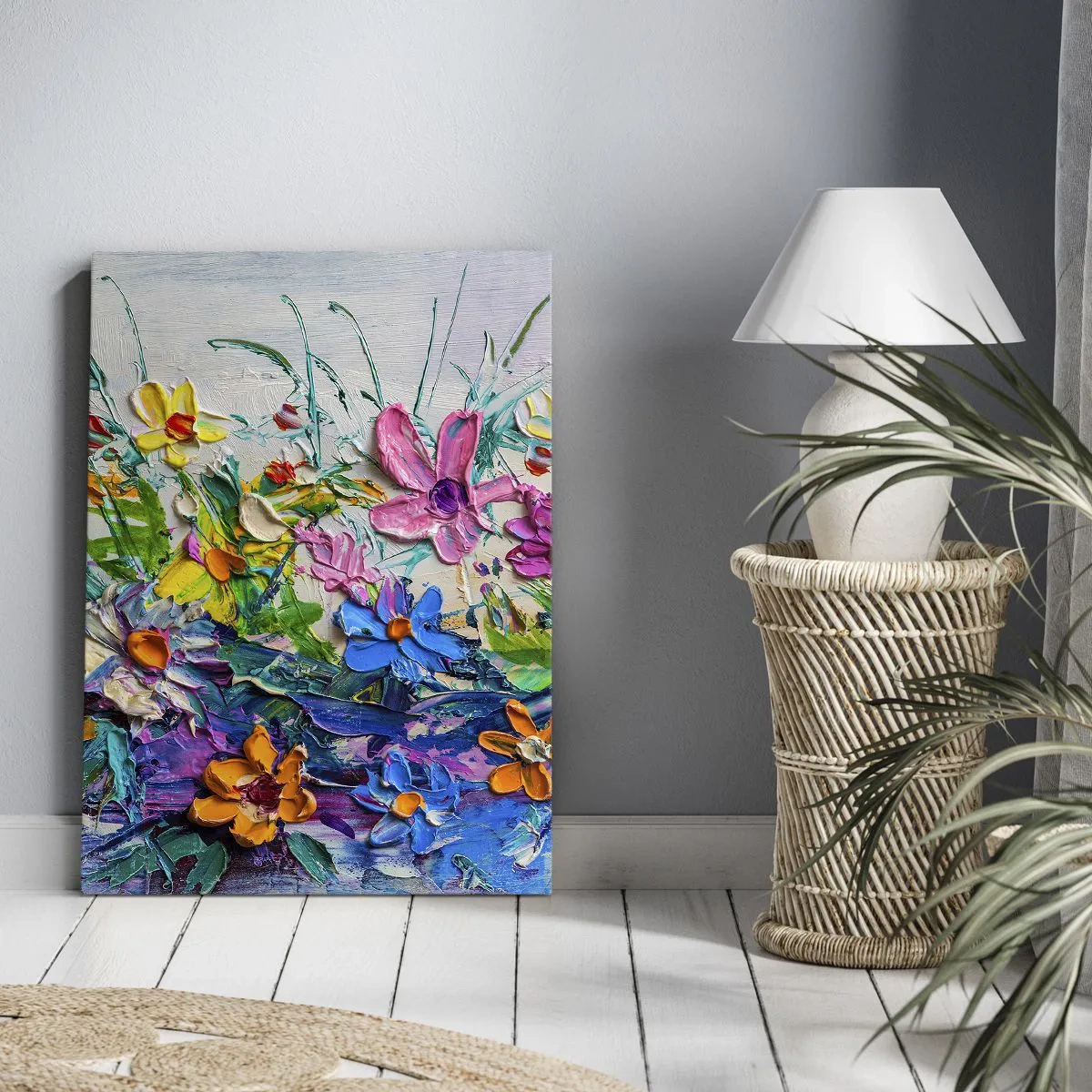 Schilderen op canvas - Helemaal geen stilleven - 50x70 cm