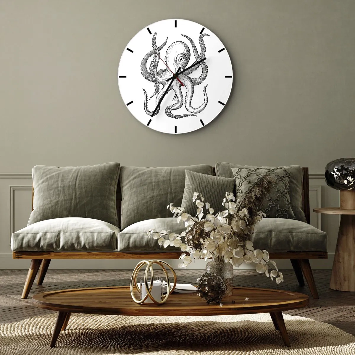 Wandklok - Klok - Dansend met de golven - 40x40 cm