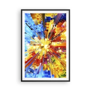 Poster in een zwarte lijst - In medias res - 61x91 cm