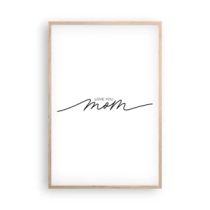 Een poster in een licht eiken lijst - Grote emotie - 61x91 cm