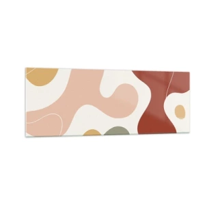 Schilderen op glas - Kronkels of krullen? - 140x50 cm