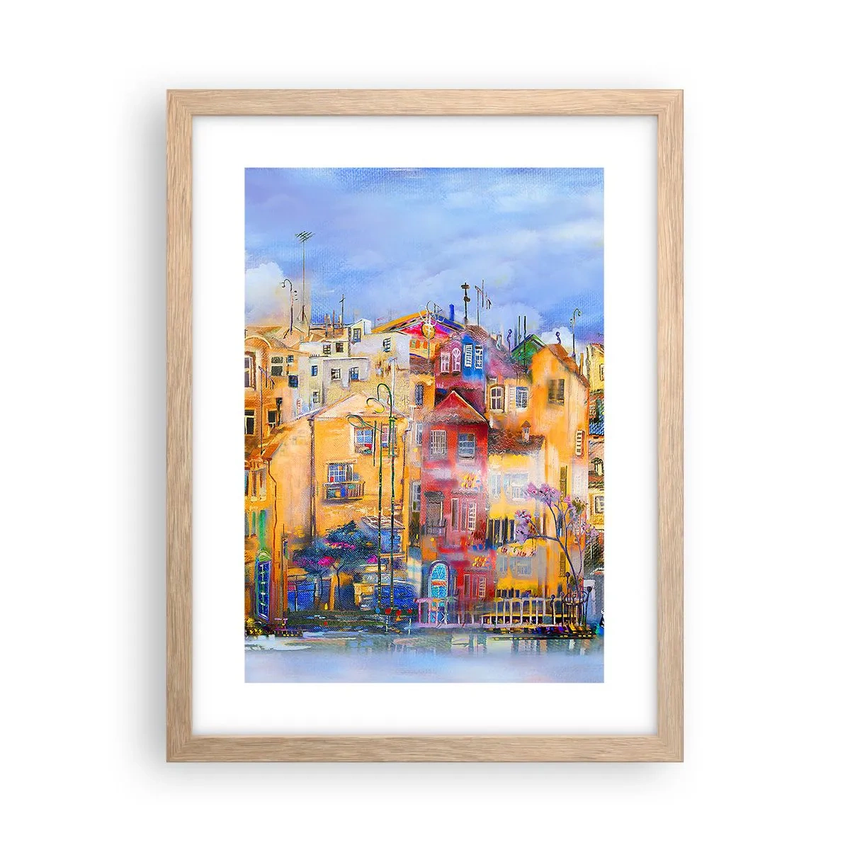 Een poster in een licht eiken lijst - Wij zijn samen - 30x40 cm