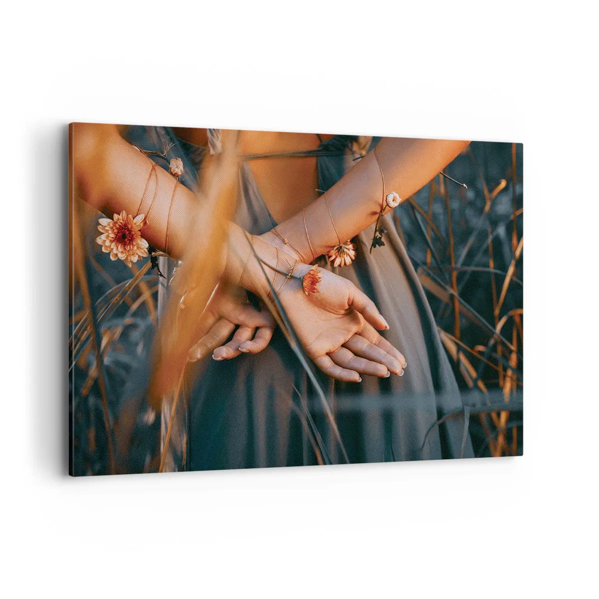 Schilderen op canvas - Verbonden met de natuur - 120x80 cm