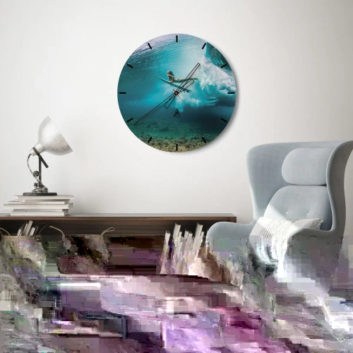Wandklok - Klok - Onderwaterwereld - 40x40 cm