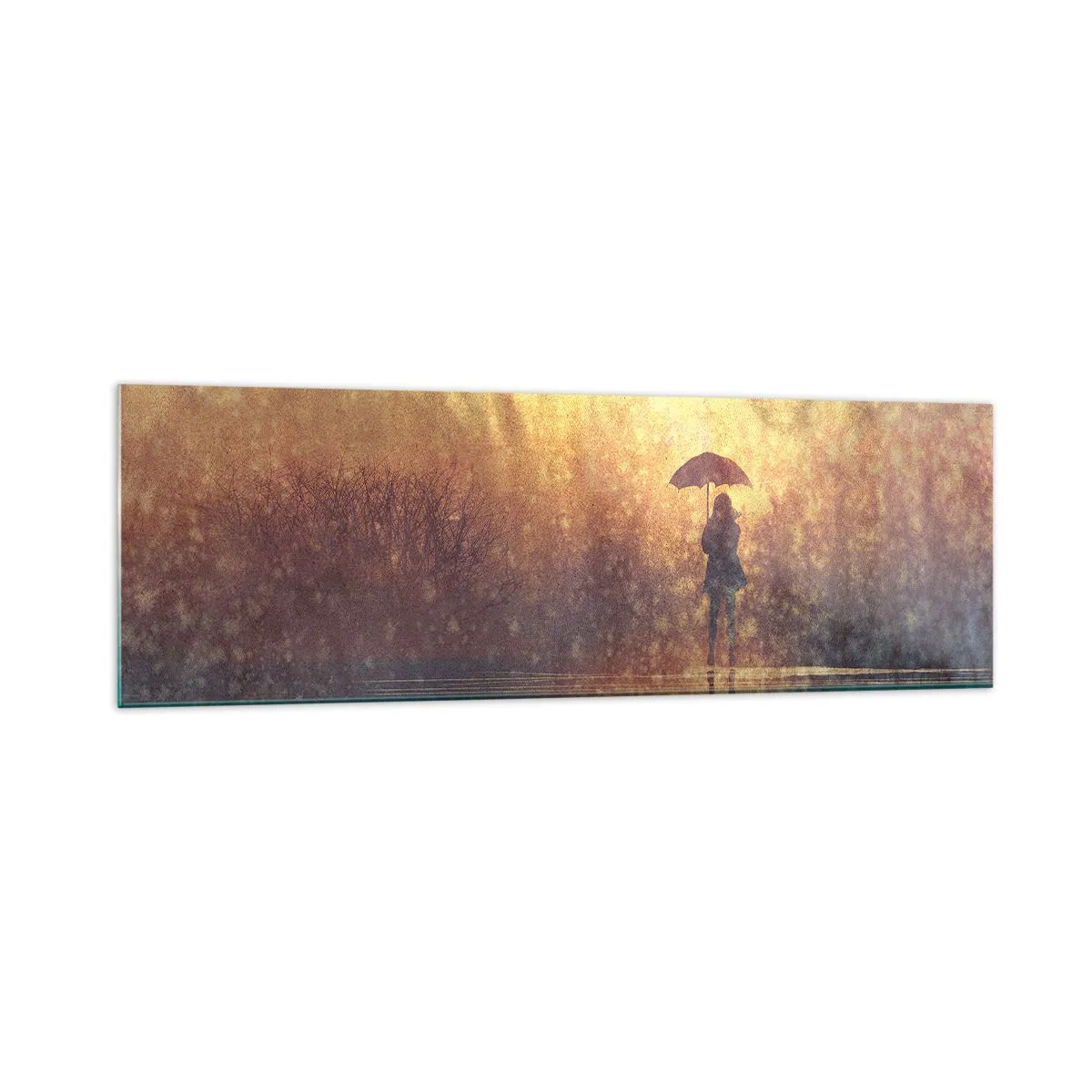 Schilderen op glas - Ik voel dat iemand naar me kijkt - 160x50 cm
