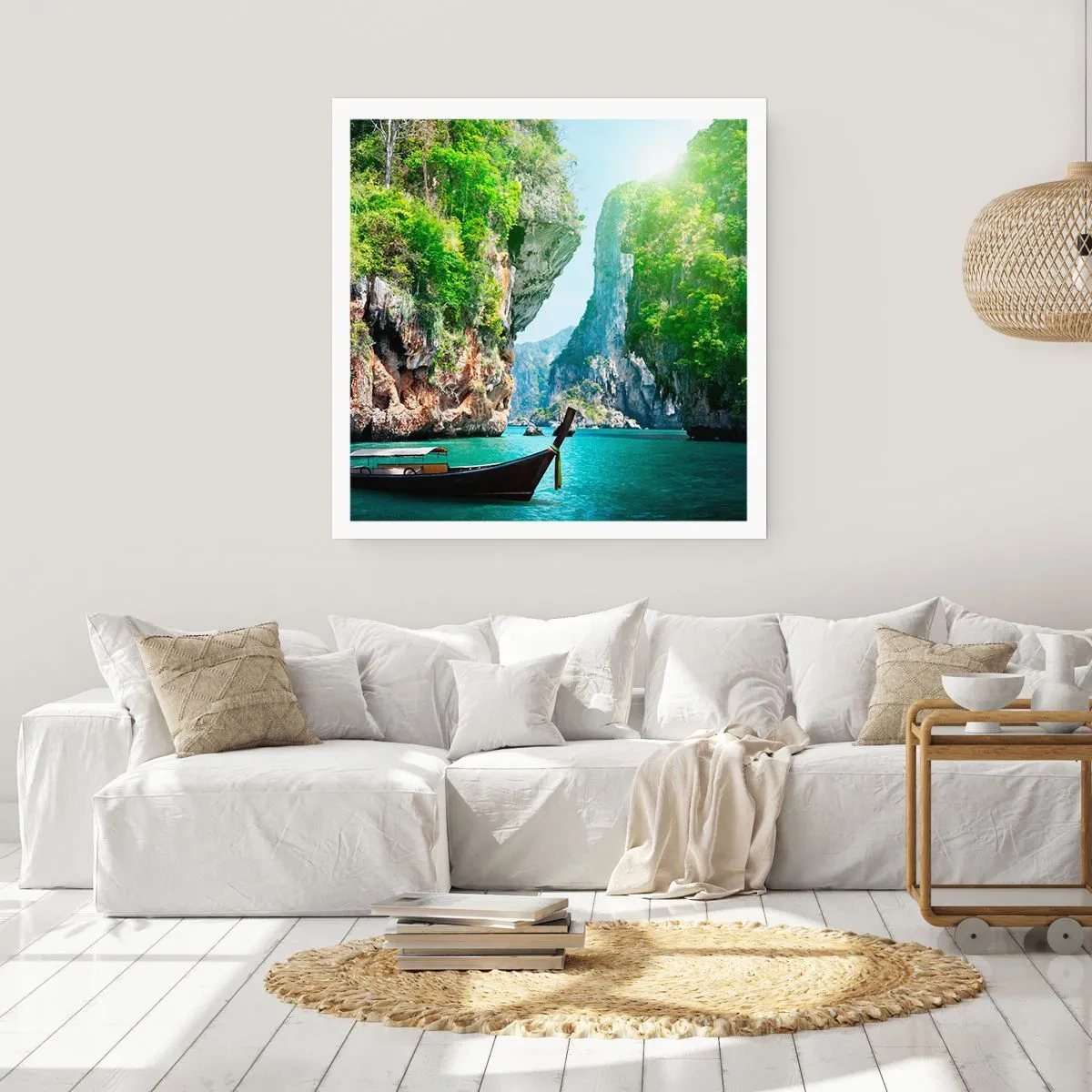 Poster - Een uitnodiging voor een exotische reis - 30x30 cm